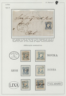 15836 Portugal: 1853 - 25 Rs. Six Used Stamps Cancelled With Different, Beautiful And Rare Nominative Post - Lettres & Documents