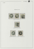 15847 Portugal: 1853- 50 Rs. Six Used Stamps With Different Shades And Cancelations. Six Certificates Of E - Storia Postale