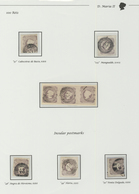 15851 Portugal:  1853- 100 Rs., Three Stamps With Insular Postmarks ``48'', ``49'' And 50'' (forerunners - Perc - Briefe U. Dokumente