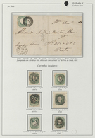 15876 Portugal: 1855-56 - 50 Rs. Six Stamps, All With Insular Postmarks ``48'' (2), ``49''(2), ``50'' And ``51''; - Lettres & Documents