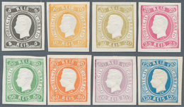 15884 Portugal: 1866, Luis I. "Fita Curva", 5r. To 120r., 1905 Reprints, Complete Set Of Eight Values. - Briefe U. Dokumente