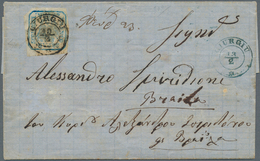 15903 Rumänien: 1862, 30 Parale On Folded Letter Sheet Sent From GIURGIU To Braila. - Storia Postale