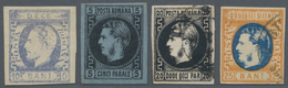 15907 Rumänien: 1871, "Karl I Mit Vollbart" 10 Bani Blau In Seltener Type I, Breitrandig Geschnitten, Unge - Storia Postale