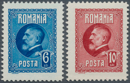 15911 Rumänien: 1926, 60. Geburtstag Von Ferdinand I. FARBFEHLDRUCKE 6 L. In Blau (statt Oliv) Und 10 L. I - Storia Postale