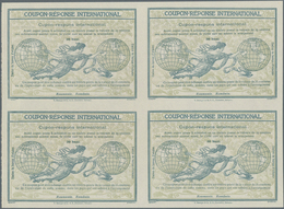 15916 Rumänien - Ganzsachen: Design "Rome" 1906 International Reply Coupon As Block Of Four 30 Bani Romani - Ganzsachen