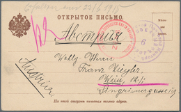 15983 Russland - Militärpost / Feldpost: 1915, Russische Korrespondenzkarte Geschrieben Am 2.Mai 1915 Im L - Altri & Non Classificati