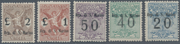 16013A San Marino - Portomarken: 1924, Postanweisungsmarken, 1-5 Makellos, Postfrische Luxusserie, Die Gute - Timbres-taxe