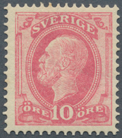 16022 Schweden: 1885: 10 Ö. Mattkarmin, Type I, Gut Zentriertes, Ungebrauchtes Exemplar In Sehr Frischer E - Nuovi