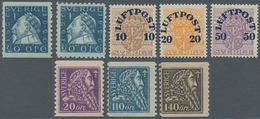 16028A Schweden: 1920/1921, "Sonderausgabe Zum Bestehen Der Schwedischen Post", Kompletter Postfrischer Sat - Neufs