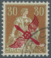 16107 Schweiz: 1920: Propeller 30 Rp., Sauber Gestempeltes Und Gut Gezähntes Stück Der Seltenen Ausgabe (S - Neufs