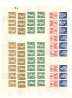 16128 Schweiz - Zusammendrucke: 1909-11: Sechs Komplette Reihen Aus Verschiedenen Markenheftchenbogen, Dab - Se-Tenant