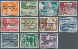 16153 Schweiz - Europäisches Amt Der Vereinten Nationen (ONU/UNO): 1956: 5-70 Rp. Mit Plattenfehler "A In - ONU