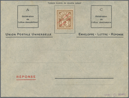 16160 Schweiz - Ganzsachen: 1906 Essay Für Einen Ganzsachenumschlag Mit Antwort Für Den Weltpostverein, 'f - Interi Postali