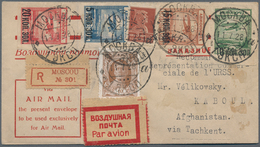 16179 Sowjetunion: 1928, 11.7., Registered Per Express Airmail From MOSKOW 11.7.28 Adressed To "Représanta - Lettres & Documents