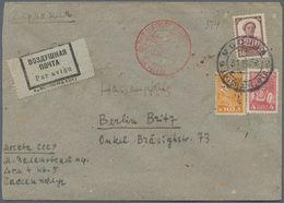 16190 Sowjetunion: 1931/33, Covers (6) All To Germany Inc. Uprated Stationery Envelope 15 K. Registered (2 - Storia Postale