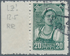 16205 Sowjetunion: 1939. Definitive Stamp 20k Blackish-gray-green On Gray Papier. Used With Full Original - Lettres & Documents