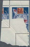 16231 Sowjetunion: 1973, Day Of The Komsonauts 6 K., Due To A Foldover, With Partly Printing On Front And - Storia Postale