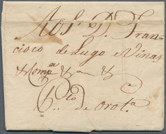 16244B Spanien - Vorphilatelie: 1787 (May 24) Madeira To Punto De La Orotava (Canary Islands). Rare Letter - ...-1850 Préphilatélie