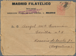 16253 Spanien: 1910/1933: Two Private Postal Stationery Items, With 1910 'King Alfons XIII.' 10c Wrapper S - Gebraucht