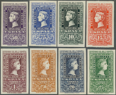 16266A Spanien: 1950, "100 Jahre Spanische Briefmarken" Tadelloser, Postfrischer Luxussatz, - Usati