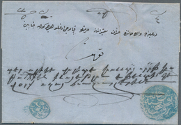 16300A Türkei - Vorphilatelie: 1860, Prefilatelic Mail, Folded Registered Envelope From Roustschouk Bulgari - ...-1858 Prefilatelia