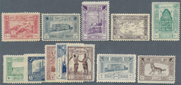 16324 Türkei: 1922, Pictorial Definitive Issue Printed In Genoa, The Complete Set Of Twelve Values All Min - Lettres & Documents
