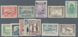 16324 Türkei: 1922, Pictorial Definitive Issue Printed In Genoa, The Complete Set Of Twelve Values All Min - Storia Postale