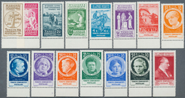 16342 Türkei: 1935, Woman's Rights Congress Complete Set Of 15 Values, Bottom Margin Imprints, Mint Never - Lettres & Documents