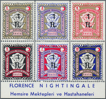 16364 Türkei - Zwangszuschlagsmarken Für Den Roten Halbmond: 1962, 1 TL Overprinted S/S Florence Nightinga - Timbres De Bienfaisance