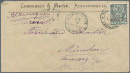 16370 Türkei - Stempel: 1884, 1 Pia Blue Black On Commercial Cover Tied By "ALEXANDRETTE TURQUIE 21/5/84" - Autres & Non Classés