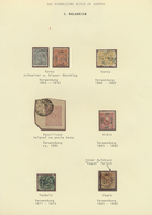 16397 Türkei - Stempel: 1865-1900, Two Album Pages With Cancellations On Stamps, Including Shumnu, Tirnova - Altri & Non Classificati