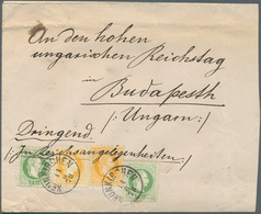 16407 Ungarn: 1878: Brief Aus Neunkirchen 'An Den Hohen Ungarischen Reichstag In Budapest' Mit Vermerk 'Dr - Storia Postale