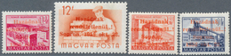 16419 Ungarn - Lokalausgabe Sopron (Ödenburg): 1956, Postage Stamps Of Hungary With Overprint "Hazának / R - Autres & Non Classés