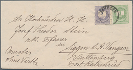 16425 Ungarn - Ganzsachen: 1882, 3 Kr. Postal Stationery Envelope With Additional Franking 2 Kr. Violet As - Ganzsachen