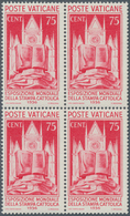 16447 Vatikan: 1936, 75 Cmi. "Weltausstellung Der Katholischen Presse", Taufrischer Und Postfrischer Viere - Storia Postale