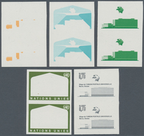 16467 Vereinte Nationen - Genf: 1971. Progressive Proof (5 Phases), Viz Color Separations, In Vertical Pai - Ungebraucht