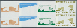 16471 Vereinte Nationen - Genf: 1972. Progressive Proof (4 Phases) In Vertical Pairs For The 40c Definitiv - Neufs