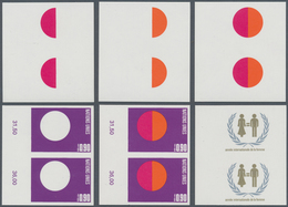 16488 Vereinte Nationen - Genf: 1974. Progressive Proof (6 Phases), Viz Color Separations, In Vertical Mar - Ungebraucht