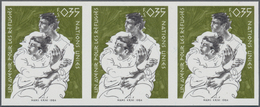 16521 Vereinte Nationen - Genf: 1984. IMPERFORATE Horizontal Strip Of 3 For The 35c Value Of The Set "Futu - Neufs