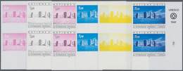 16551 Vereinte Nationen - Genf: 1992. Progressive Proofs (6 Phases) In Vertical Corner Pairs For The 1.10f - Neufs