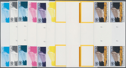 16557 Vereinte Nationen - Genf: 1994. Progressive Proofs (10 Phases) In Horizontal Gutter Blocks Of 4 For - Ungebraucht