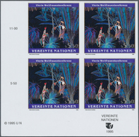 16601 Vereinte Nationen - Wien: 1995. IMPERFORATE Corner Block Of 4 For The 5.50s Value Of The Issue "4th - Nuovi