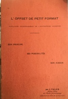 Manuel L’Offset De Petit Format Par Palud - Maschinen