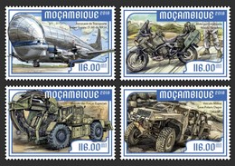 Mozambico 2018, Special Military Transport, Plane, Moto, 4val - Motorbikes