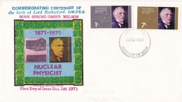 New Zealand 1971 Lord Rutherford Birth FDC - Aotearoa Stamp Co. - FDC