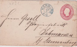 ALLEMAGNE ENTIER POSTAL LETTRE DE HARBURG - Autres & Non Classés