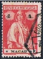 Macau, 1913, # 213 Dent. 15x14, Papel Pontinhado, Used - Used Stamps