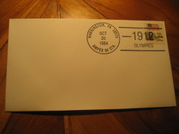 Stockholm 1912 Olympic Games Olympics WARRINGTON 1984 Cancel Cover USA - Summer 1912: Stockholm