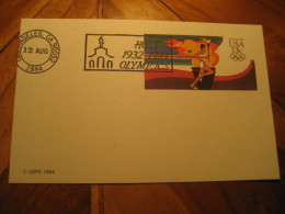 LOS ANGELES 1932 Olympic Games Olympics 1984 Torch Postal Stationery Card USA - Sommer 1932: Los Angeles