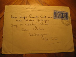 LONDON 1948 Olympic Games Olympics MONMOUTH Cancel Stamp On Cover ENGLAND GB UK - Ete 1948: Londres